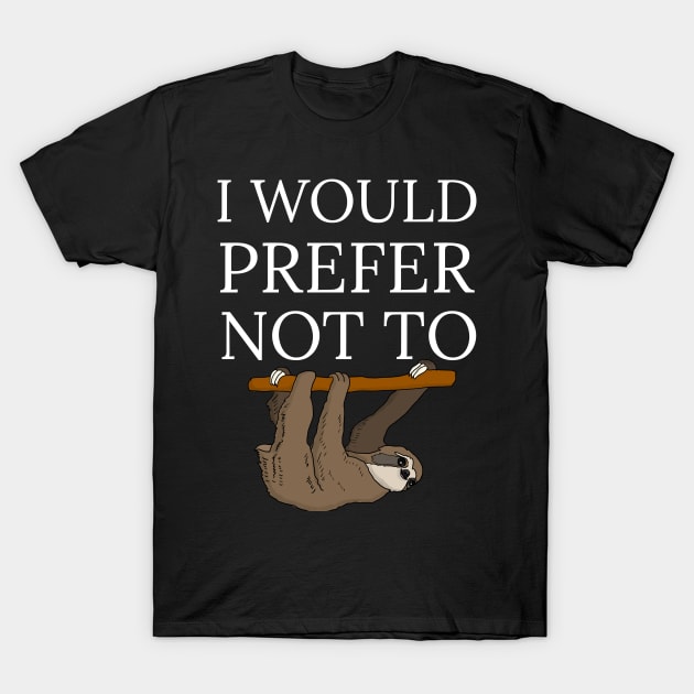 I would prefer not to T-Shirt by madani04